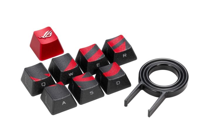 ASUS ROG GAMING KEYCAP SET Premium Textured Side-Lit Design for FPS/MOBA Keys