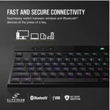 CORSAIR K100 RGB AIR Wireless Ultra-Thin Mechanical Gaming Keyboard, Backlit RGB LED, CHERRY ULP Tactile, Black