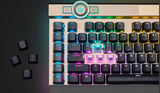 Corsair K100 RGB, Optical Switch, AXON 44-Zone RGB, PBT Double-Shot Keycaps, Gold,  Mechanical Gaming Keyboard (LS)