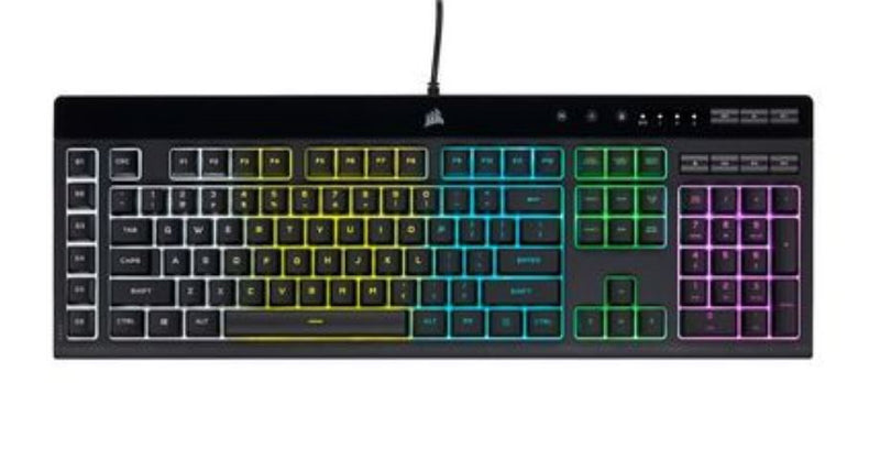 CORSAIR K55 PRO LITE RGB Gaming Keyboard, Backlit RGB LED, Black (LS)