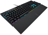 Corsair K70 RGB PRO Mechanical Gaming Keyboard, Backlit RGB LED, CHERRY MX SPEED, Black, Black PBT Keycaps Professional Gaming