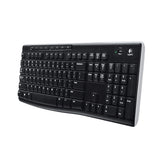 Logitech K270 2.4 GHz Wireless Full Size Keyboard 128-bit AES encryption 24-month battery life Spill resistant Durable UV-coated keys