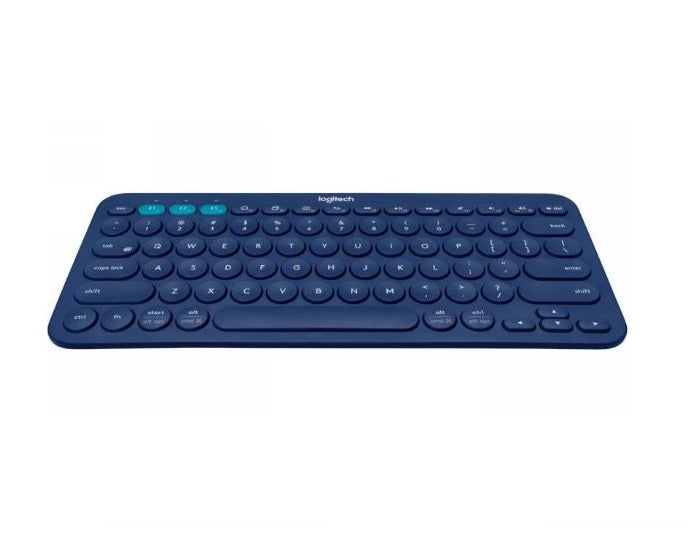 (LS) Logitech K380 Multi-Device Bluetooth Keyboard Blue Take-to-type Easy-Switch wireless10m Hotkeys Switch 1year Warranty (LS)