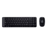 Logitech MK220 Wireless Keyboard & Mouse Combo Much smaller design, same keys 2.4 GHz 128-bit AES encryption Fewer battery hassles