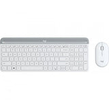 Logitech MK470 Slim Wireless Keyboard Mouse Combo Nano Receiver 1 Yr Warranty -White