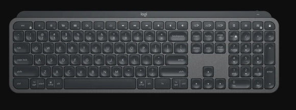 (LS) Logitech MX Keys Advanced Wireless Illuminated Keyboard - USB-C Rechargeable Connect via USB receiver (>920-011563)