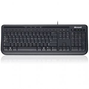 Microsoft Wired 600 Keyboard Only USB, 3 Year, ANB-00025 Retail Pack (LS)