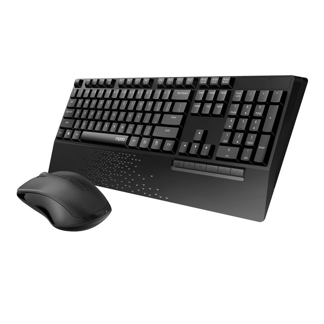 RAPOO X1960 Wireless Mouse and Keyboard Combo with Palm Res -1000DPI, Wireless 2.4G, 10m Range, Spill Resistant, Plug-and-Play