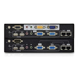 Aten USB Dual VGA Cat 5 KVM Extender with Deskew, extends up to 1280 x 1024 @ 300m and 1920 x 1200 @ 60Hz @ 150 m, extends RS232 and audio