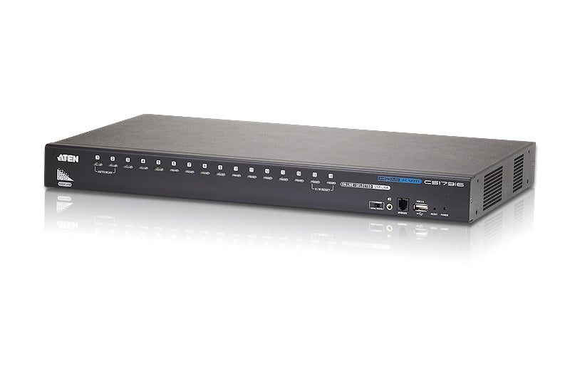 Aten Desktop KVM Switch 16 Port Single Display HDMI w/ audio, 2x Custom KVM Cables Included Only