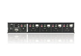 Aten Desktop KVMP Switch 4 Port Single Display HDMI w/ Dolby HD audio, 4x Custom KVM Cables Included, 2x USB Port, Selection Via Front Panel