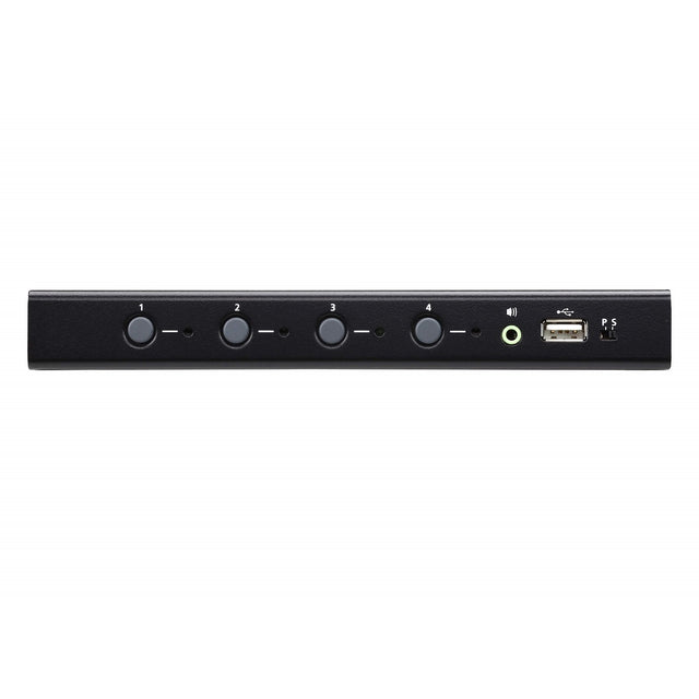 Aten KM Switch 4 Port USB Boundless Switching w/ Audio, Cables Included, Daisy Chain Up to 2 (8 Computers Total)