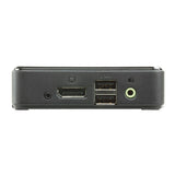 Aten Slim KVM Switch 2 Port Single Display DisplayPort w/ audio, Cables Included, Remote Port Selector,