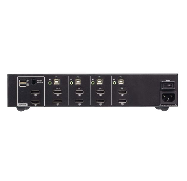 Aten 4-Port USB DisplayPort Dual Display Secure KVM Switch (PSD PP v4.0 Compliant)