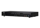 Aten Desktop KVMP Switch 4 Port Dual Display 4k HDMI w/ audio, Cables Included, 2x USB Port, Selection Via Front Panel