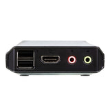 Aten 2 Port USB 4K @60Hz HDMI Cable KVM Switch with Remote Port Selector