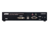 Aten DVI Dual Link KVM over IP Transmitter with DC Power + Power over Ethernet support, supports up to 2560 x 1600 @ 60 Hz, USB and 3.5mm Audio