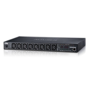 Aten 8-Port 10A Eco Power Distribution Unit - PDU over IP, 1U Rack Mount Design, Control and Monitor Power Status (PE6108G)