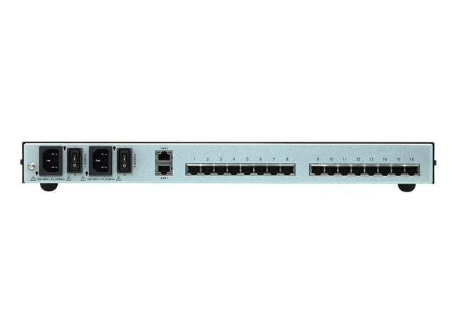 Aten 16 Port Serial Console Server over IP with dual AC Power, directly connect to Cisco switches without rollover cables, dual LAN Support