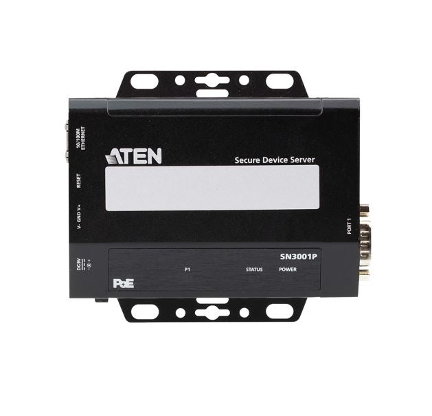 Aten SN3001P 1-Port RS-232 Secure Device Server with PoE, Secured operation modes, Local & remote authentication and login, Third-party authenticati