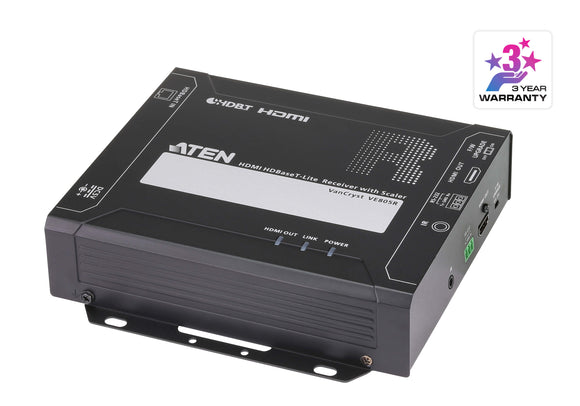 Aten HDMI HDBaseT-Lite Receiver with Scaler, supports up to 1080p @ 70m, with IR and RS232