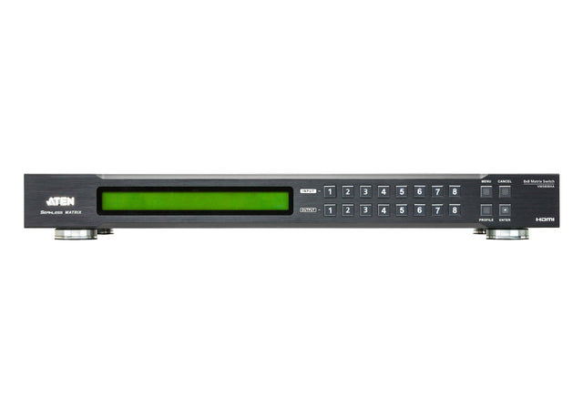 Aten 8 x 8 HDMI Matrix Switch with Scaler, Seamless Switching, FrameSync and Intuituve web GUI