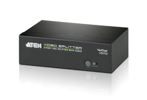 Aten Professional Video Splitter 2 Port VGA Splitter with Audio 450MHz, 1920x1440@60Hz, Cascadable to 3 levels (Up to 8 Outputs)