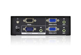 Aten Professional Video Splitter 2 Port VGA Splitter with Audio 450MHz, 1920x1440@60Hz, Cascadable to 3 levels (Up to 8 Outputs)