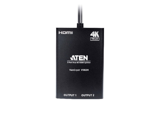 Aten Video Splitter 2 Port HDMI True 4K Compact Splitter, USB powered, auto-downscaling feature,