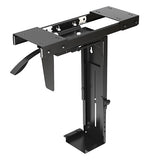 Brateck Adjustable Under-Desk ATX Case Mount with Sliding track, Up to 10kg,360° Swivel