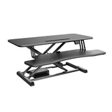 Brateck Electric Sit Stand Desk Converter (950x615x156~480mm) with Keyboard Tray Deck (Standard Surface) Worksurface Up to 20kg