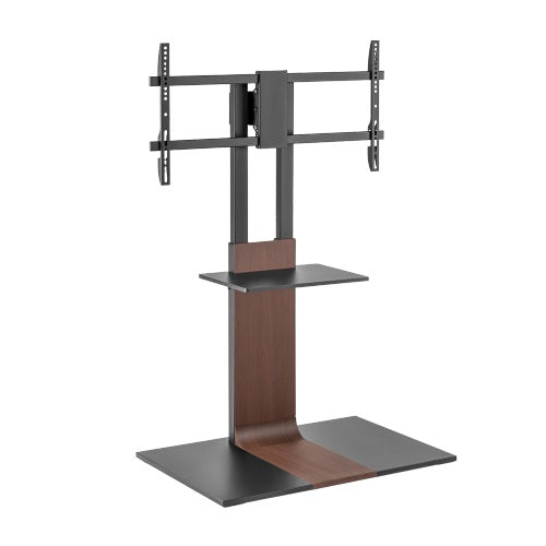 Brateck Heavy-Duty Modern TV Floor Stand With Equipment Shelf For most 45