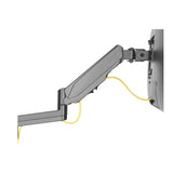 Brateck Single Screen Wall Mounted Gas Spring Monitor Arm,17"-32",Weight Capacity (per screen) 8kg;