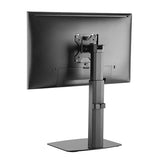 Brateck Single Free Standing Screen Pneumatic Vertical Lift Monitor Stand Fit Most 17"-32" Flat and Curved Monitors Up to 7 kg VESA 75x75/100x100