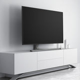 Brateck Contemporary Aluminum Pedestal Tabletop TV Stand Fit 37"-75" TV Up to 40kg (LS)