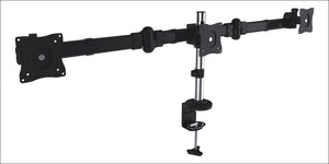 Brateck Triple Monitor Arm Mounts with Desk Clamp VESA 75/100mm Up to 27" Monitors Up to 8kg per screen VESA 75x75/100x100 (LS)