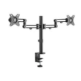 Brateck Dual Monitor Premium Aluminum Articulating Monitor Arm Fit Most 17"-32" Monitors Up to 8kg per screen VESA 75x75/100x100