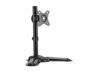 Brateck Single Free Standing Monitor Premium Articulating Aluminum Monitor Stand Fit Most 17"-32" Monitor Up to 8kg per screen VESA 75x75/100x100(LS)