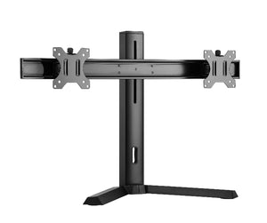 Brateck Dual Free Standing Screen Classic Pro Gaming Monitor Stand Fit Most 17"- 27" Monitors, Up to 7kgp per screen-BlackVESA 75x75/100x100 (LS)