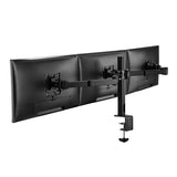 Brateck Triple Monitors Affordable Steel Articulating Monitor Arm Fit Most 17"-27" Monitors Up to 7kg per screen VESA 75x75/100x100(LS)