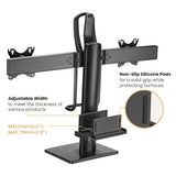 Brateck Dual Screens Vertical Lift Monitor Stand With Thin Client CPU Mount  Fit Most 17"-27" Monitor Up to 6kg per screen VESA 100x100,75x75 (LS)