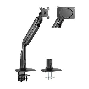 Brateck Single Monitor Select Gas Spring Aluminum Monitor Arm Fit Most 17"-43" Monitor Up to 18kg per screen VESA75x75/200x100/100x100(LS)