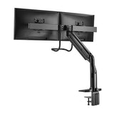 Brateck Dual Monitors Select Gas Spring Aluminum Monitor Arm Fit Most 17‘-35’ Monitors Up to 10kg per screen VESA 75x75/100x100 (LS)