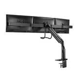 Brateck Triple Monitors Select Gas Spring Aluminum Monitor Armt Fit Most Screen Size 17"-32" up to 6.5kg VESA 75x75/100x100 (LS)