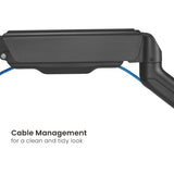 Brateck Cost-Effective Spring-Assisted Dual Monitor Arm Fit Most 17"-32" Monitor Up to 9KG VESA 75x75,100x100(Black)