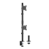 Brateck Vertical Pole Mount Dual-Screen Monitor Mount Fit Most 17"-32" Monitors, Up to 9kg per screen VESA 75x75/100x100