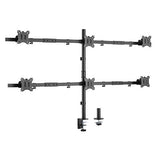 Brateck Pole Mount Six-Screen Monitor Mount Fit Most 17"-32" Monitors, Up to 7kg per screen VESA 75x75/100x100 (LS)