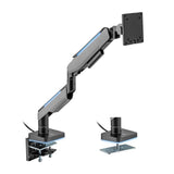 Brateck Single Heavy-Duty RGB Gaming Monitor Arm Fit Most 17"-49" Monitor VESA 75x75,100x100 (LS)