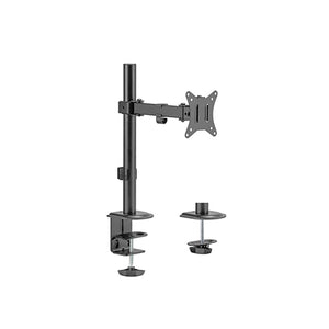 Brateck Single-Monitor Steel Articulating Monitor Mount Fit Most 17"-32" Monitor Up to 9KG VESA 75x75,100x100 (Black) (LS)