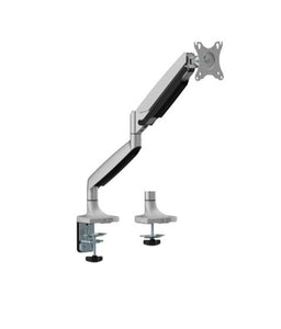 Brateck LDT82-C012E SINGLE SCREEN HEAVY-DUTY MECHANICAL SPRING MONITOR ARM For most 17"~45" Monitors, Matte Sliver (LS)